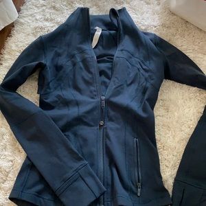 Lulu lemon navy zip up jacket